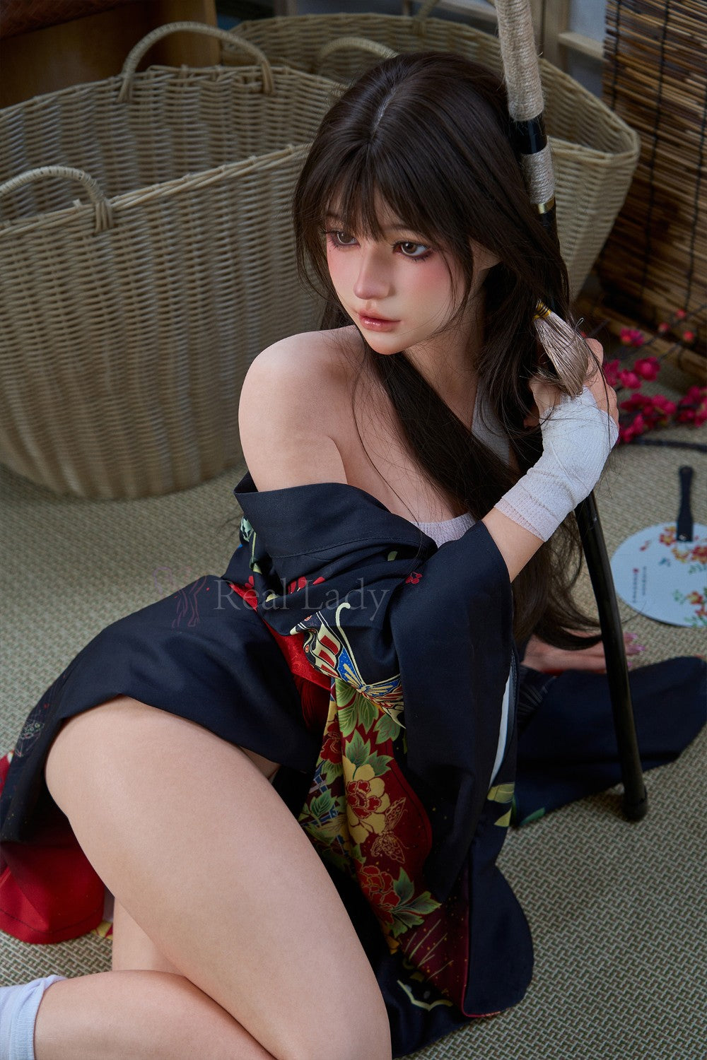 Evie sexdukke (Real Lady 150 cm F-cup T4 silikon)