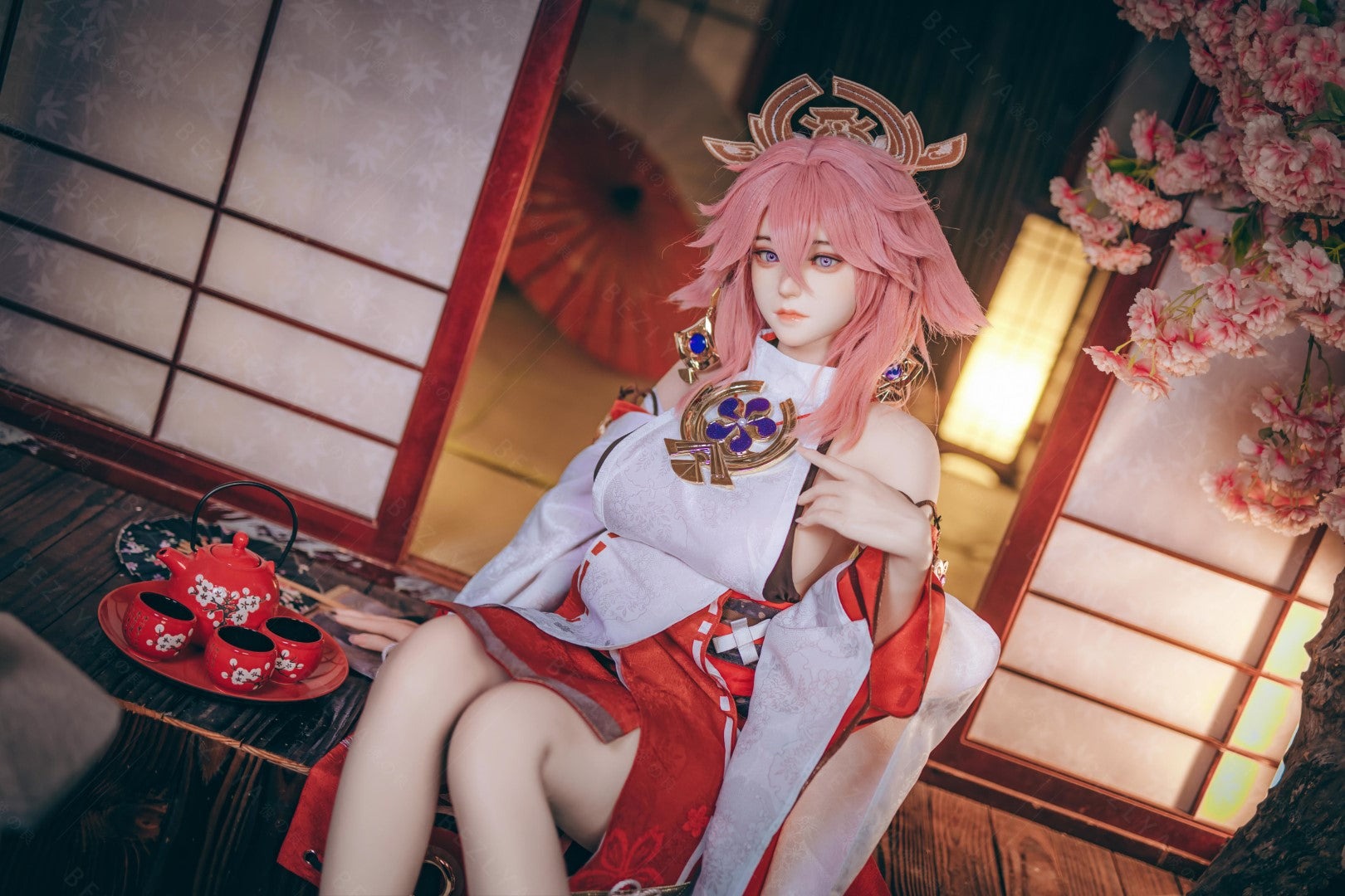 Yae Miko sexdukke (Bezlya Doll 155cm e-cup 2.2CF silikon)