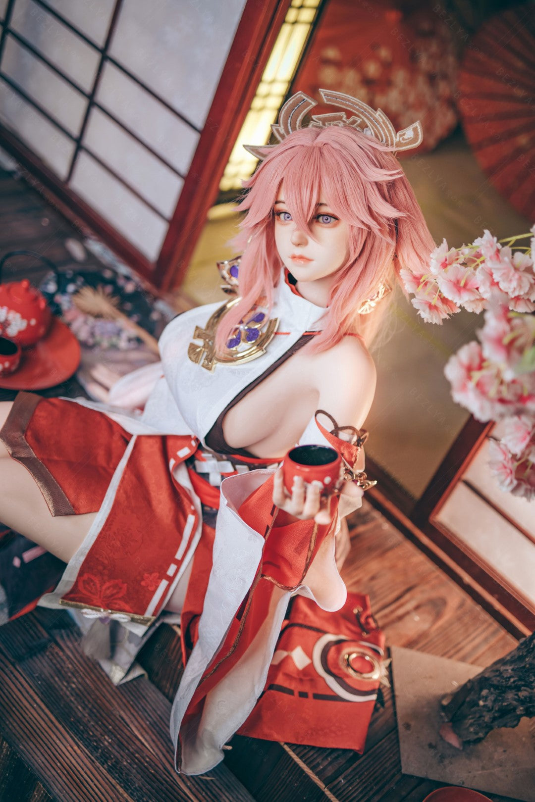 Yae Miko sexdukke (Bezlya Doll 155cm e-cup 2.2CF silikon)