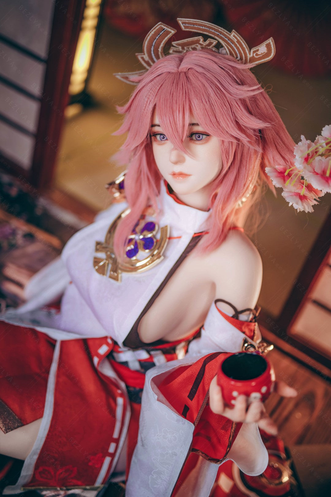 Yae Miko sexdukke (Bezlya Doll 155cm e-cup 2.2CF silikon)
