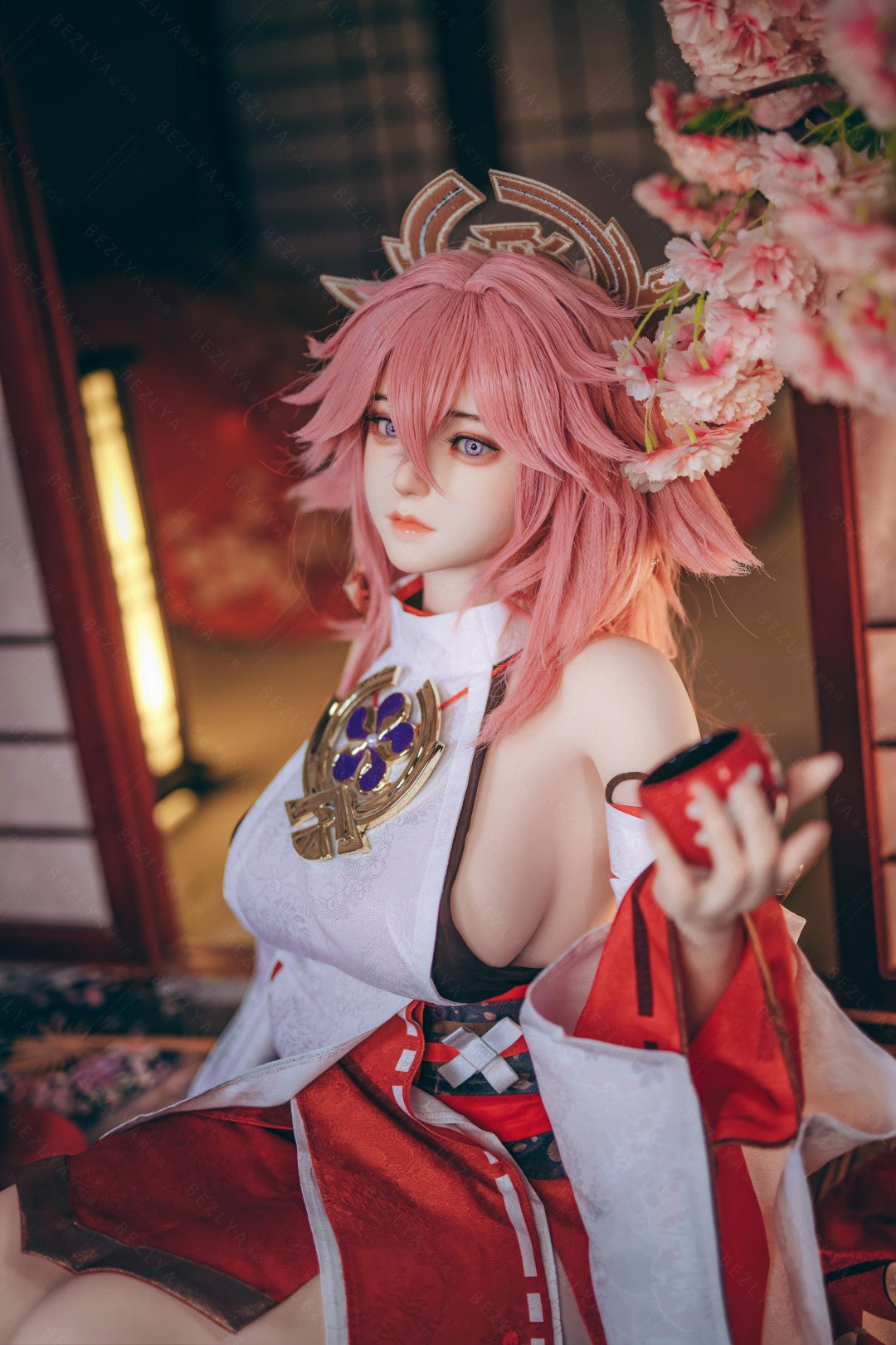 Yae Miko sexdukke (Bezlya Doll 155cm e-cup 2.2CF silikon)