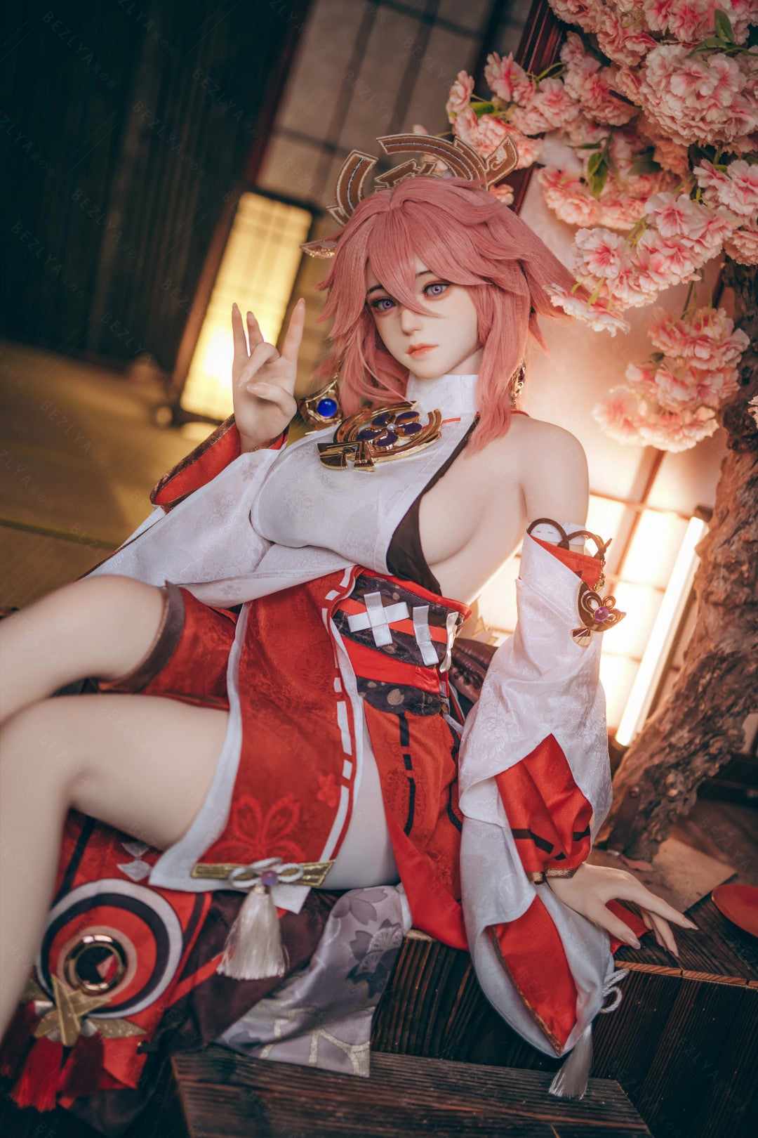 Yae Miko sexdukke (Bezlya Doll 155cm e-cup 2.2CF silikon)