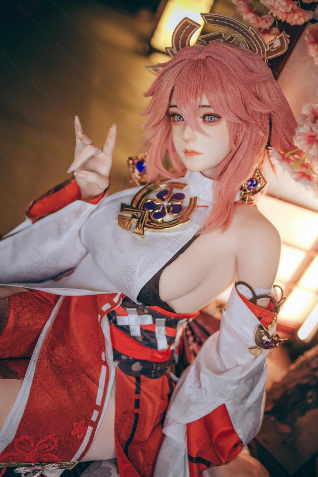Yae Miko sexdukke (Bezlya Doll 155cm e-cup 2.2CF silikon)