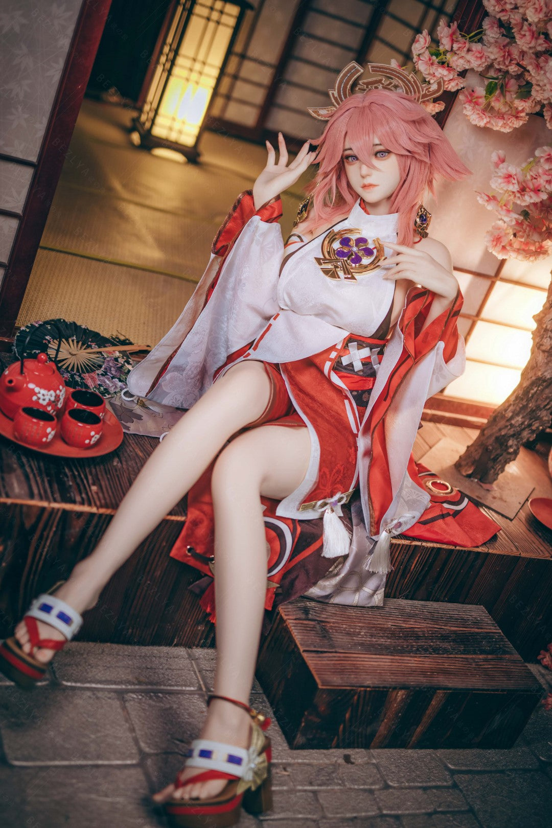 Yae Miko sexdukke (Bezlya Doll 155cm e-cup 2.2CF silikon)