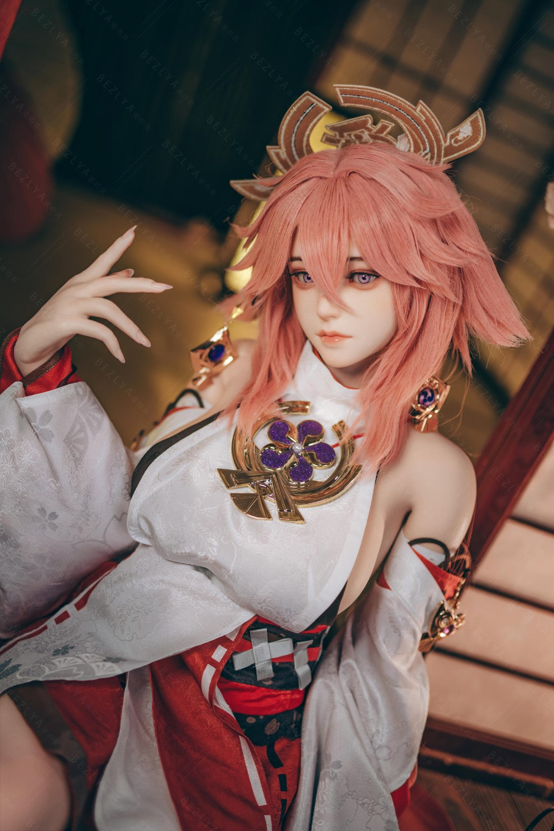 Yae Miko sexdukke (Bezlya Doll 155cm e-cup 2.2CF silikon)