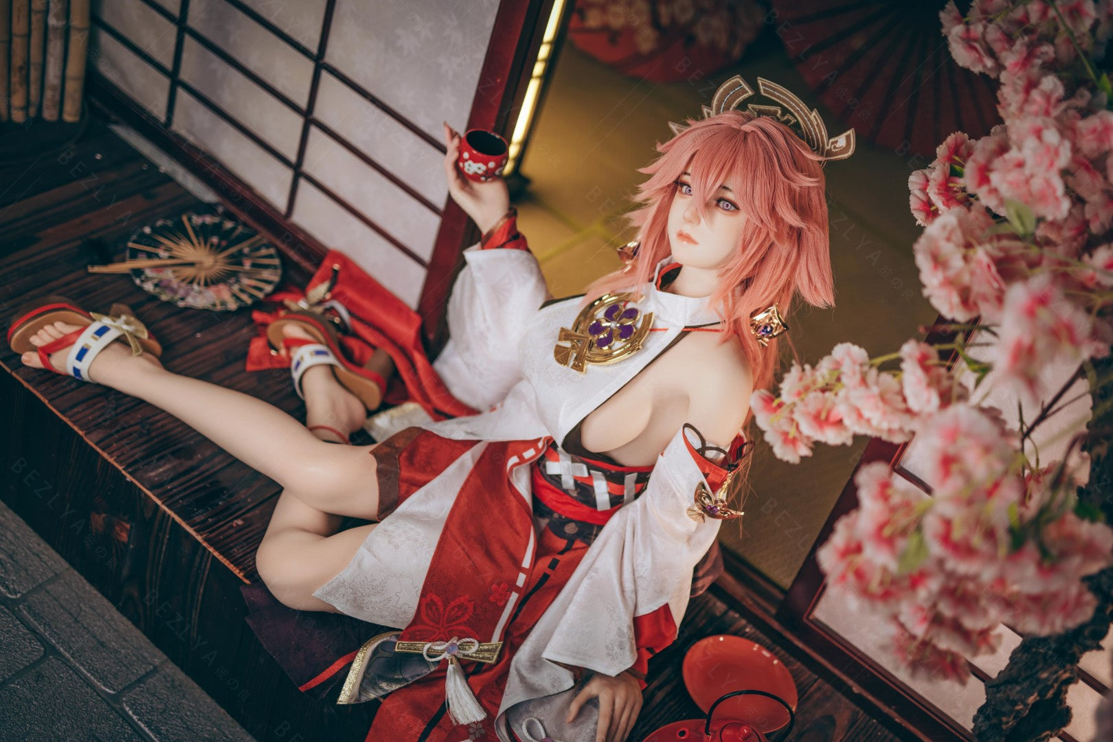 Yae Miko sexdukke (Bezlya Doll 155cm e-cup 2.2CF silikon)
