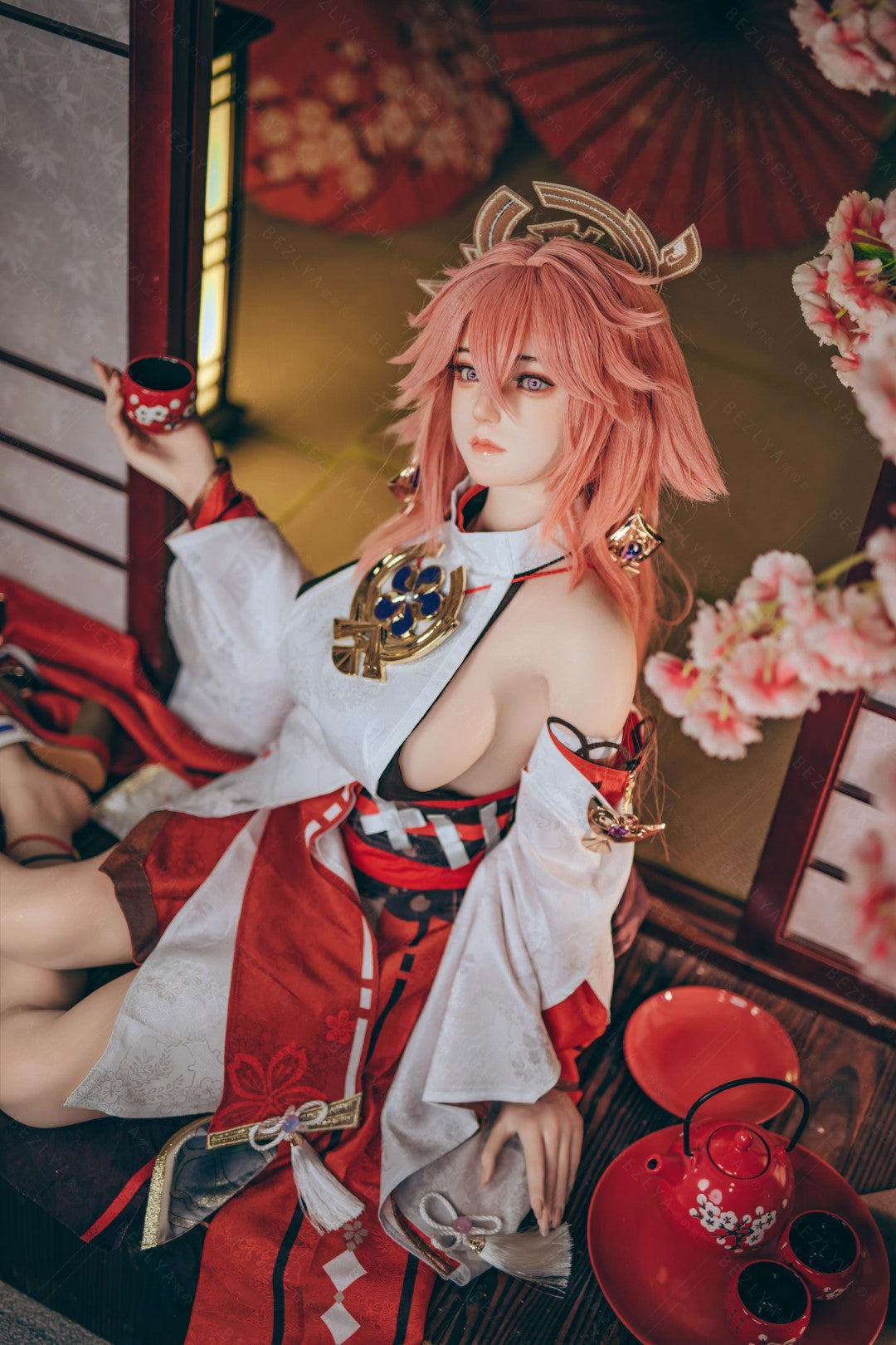 Yae Miko sexdukke (Bezlya Doll 155cm e-cup 2.2CF silikon)