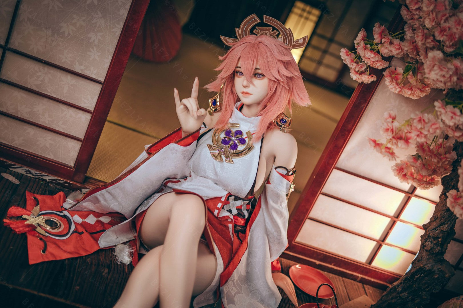 Yae Miko sexdukke (Bezlya Doll 155cm e-cup 2.2CF silikon)