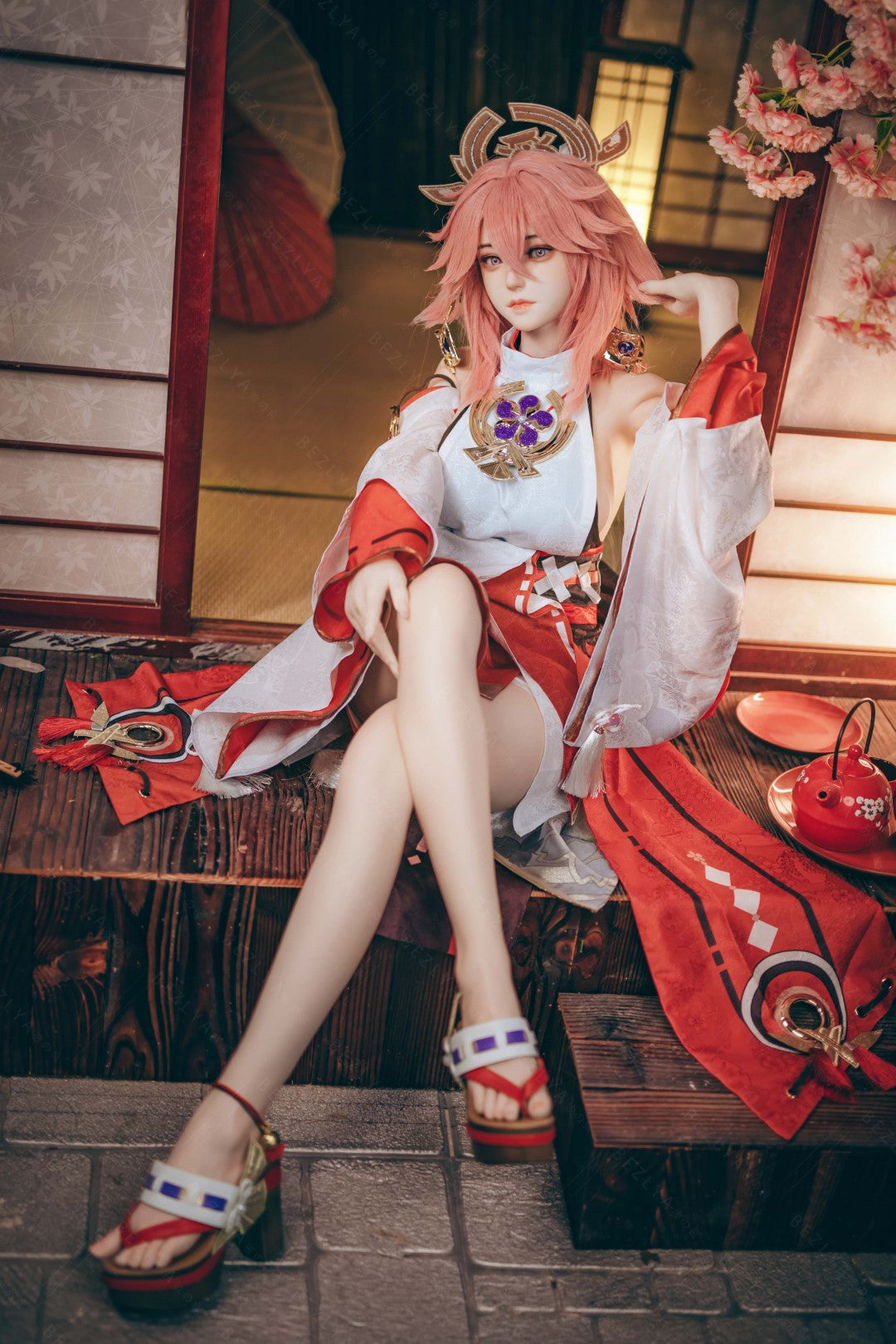 Yae Miko sexdukke (Bezlya Doll 155cm e-cup 2.2CF silikon)