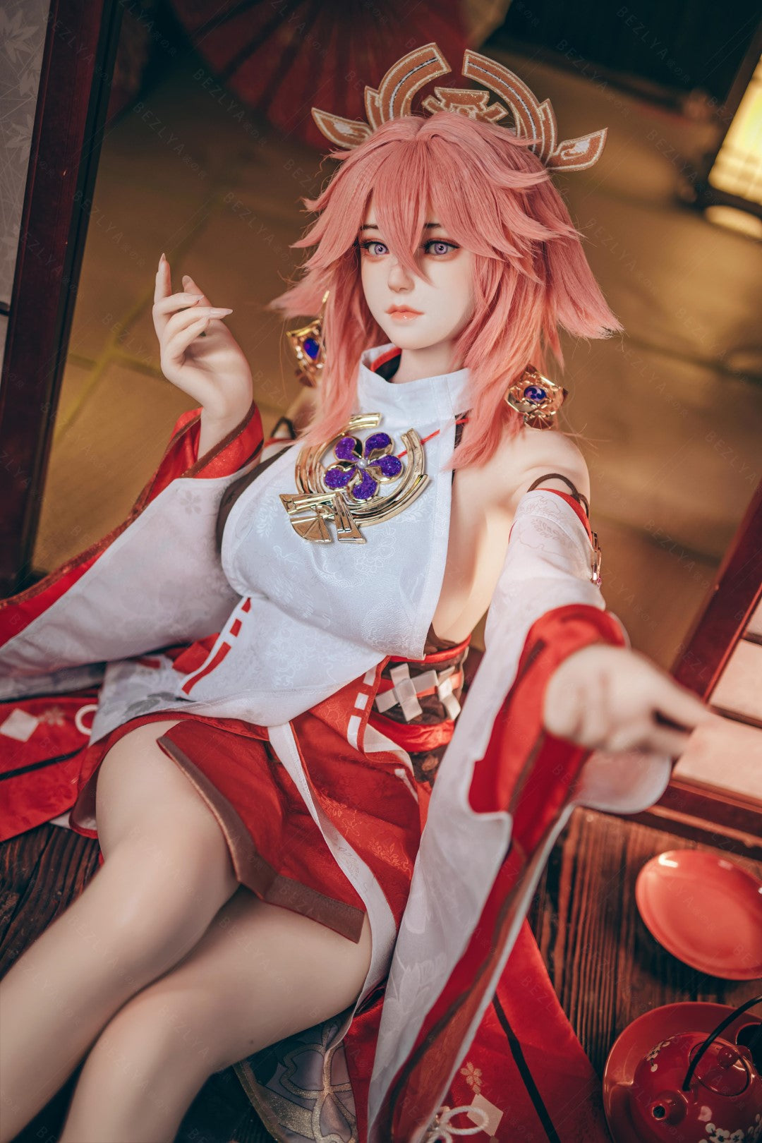 Yae Miko sexdukke (Bezlya Doll 155cm e-cup 2.2CF silikon)