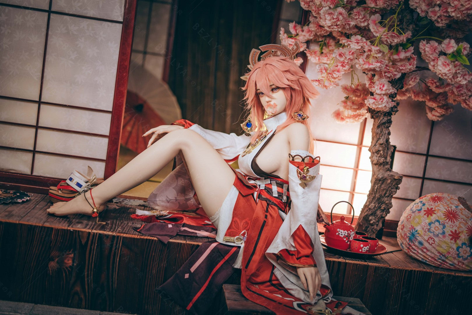 Yae Miko sexdukke (Bezlya Doll 155cm e-cup 2.2CF silikon)
