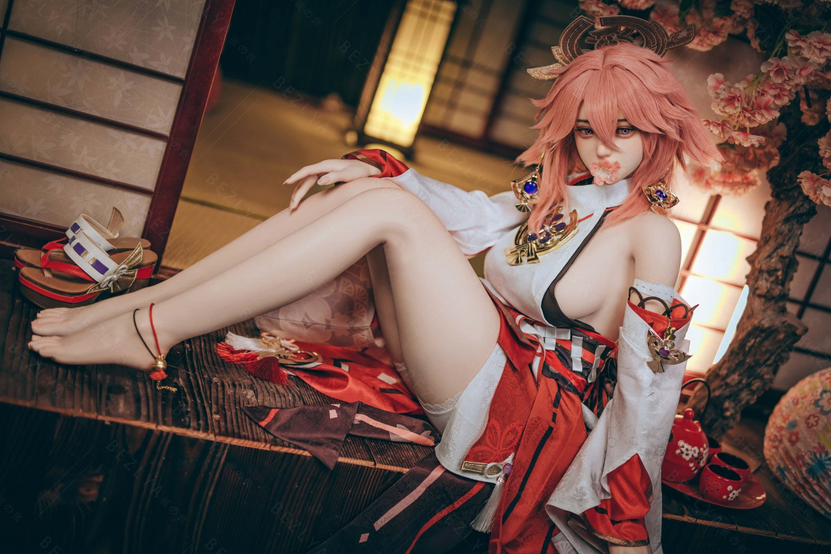 Yae Miko sexdukke (Bezlya Doll 155cm e-cup 2.2CF silikon)