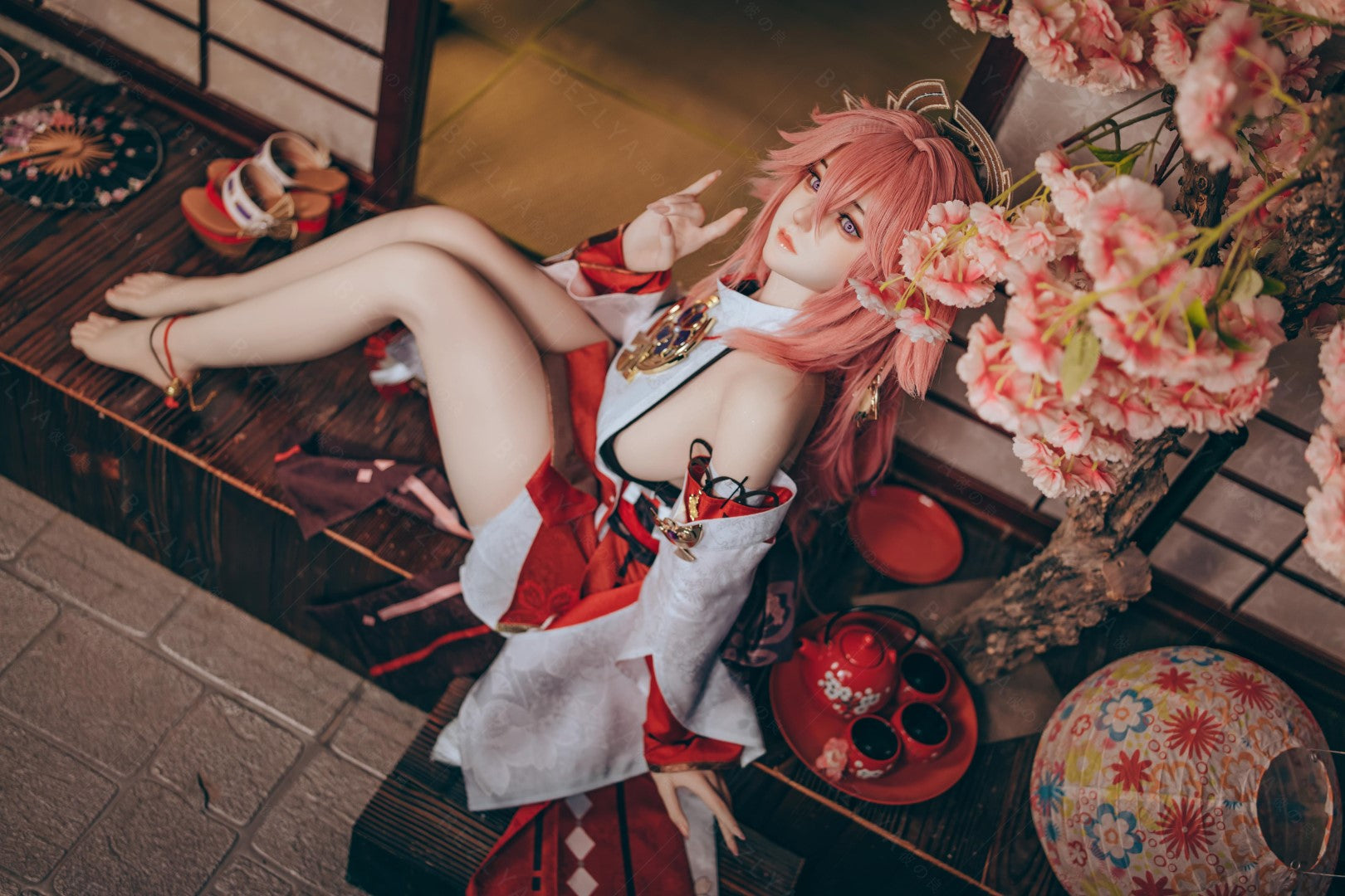Yae Miko sexdukke (Bezlya Doll 155cm e-cup 2.2CF silikon)