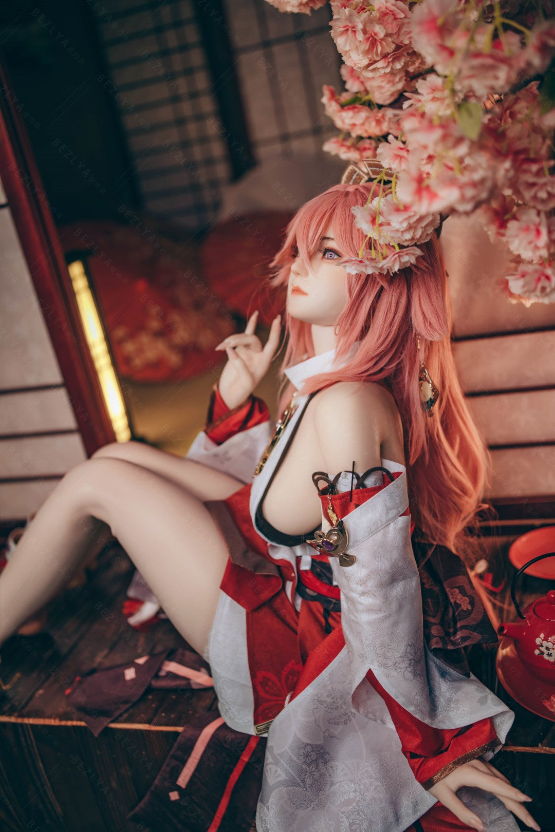 Yae Miko sexdukke (Bezlya Doll 155cm e-cup 2.2CF silikon)