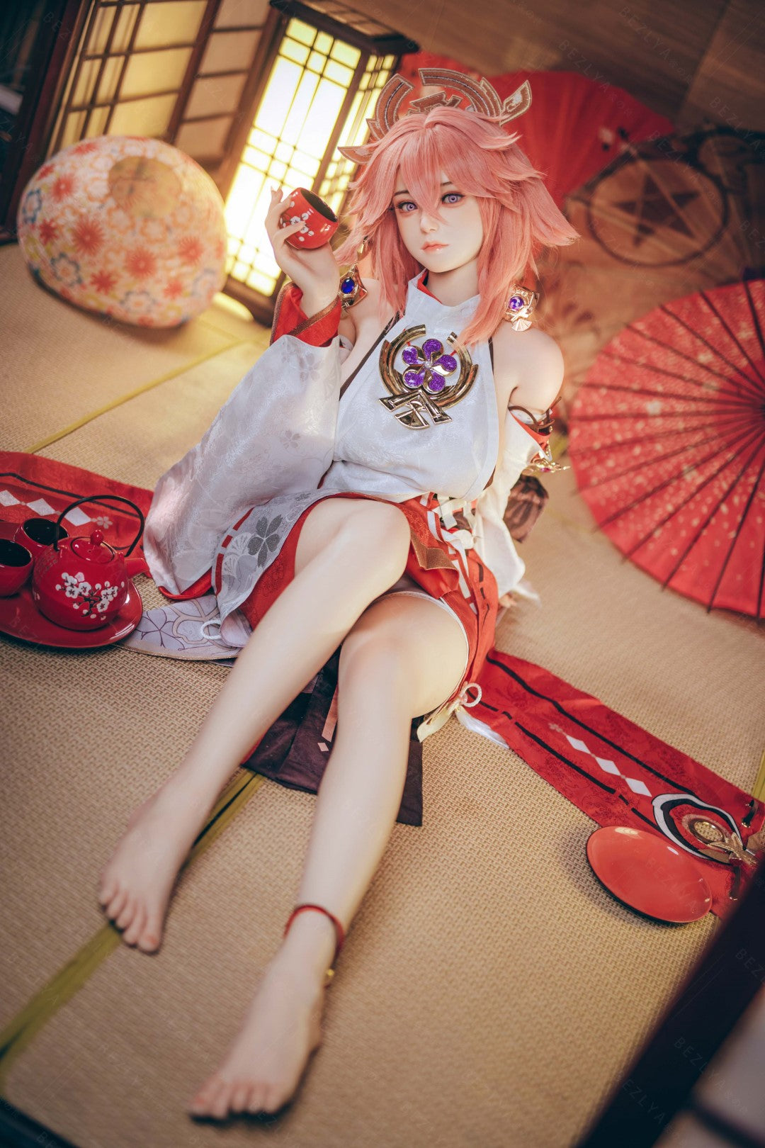 Yae Miko sexdukke (Bezlya Doll 155cm e-cup 2.2CF silikon)