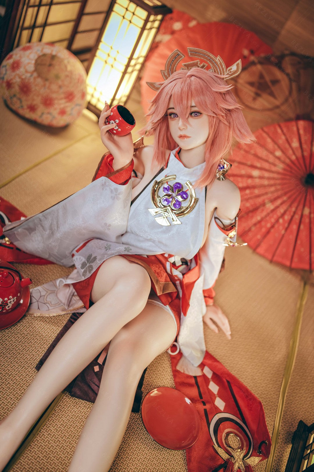 Yae Miko sexdukke (Bezlya Doll 155cm e-cup 2.2CF silikon)