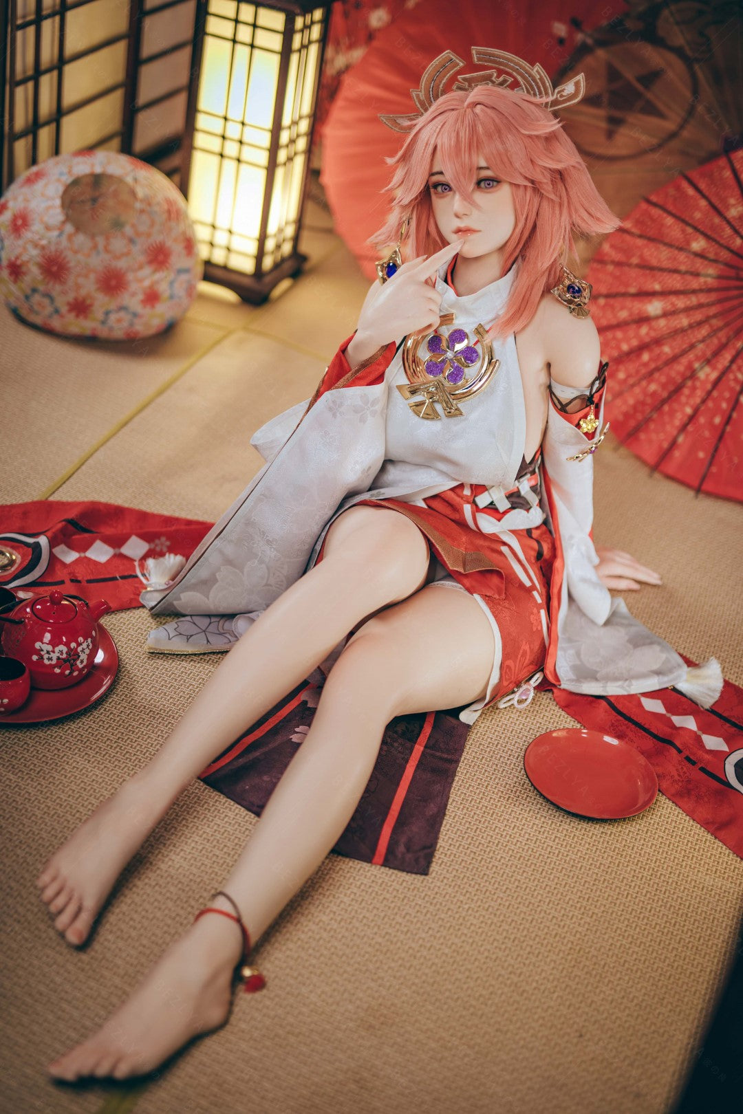 Yae Miko sexdukke (Bezlya Doll 155cm e-cup 2.2CF silikon)