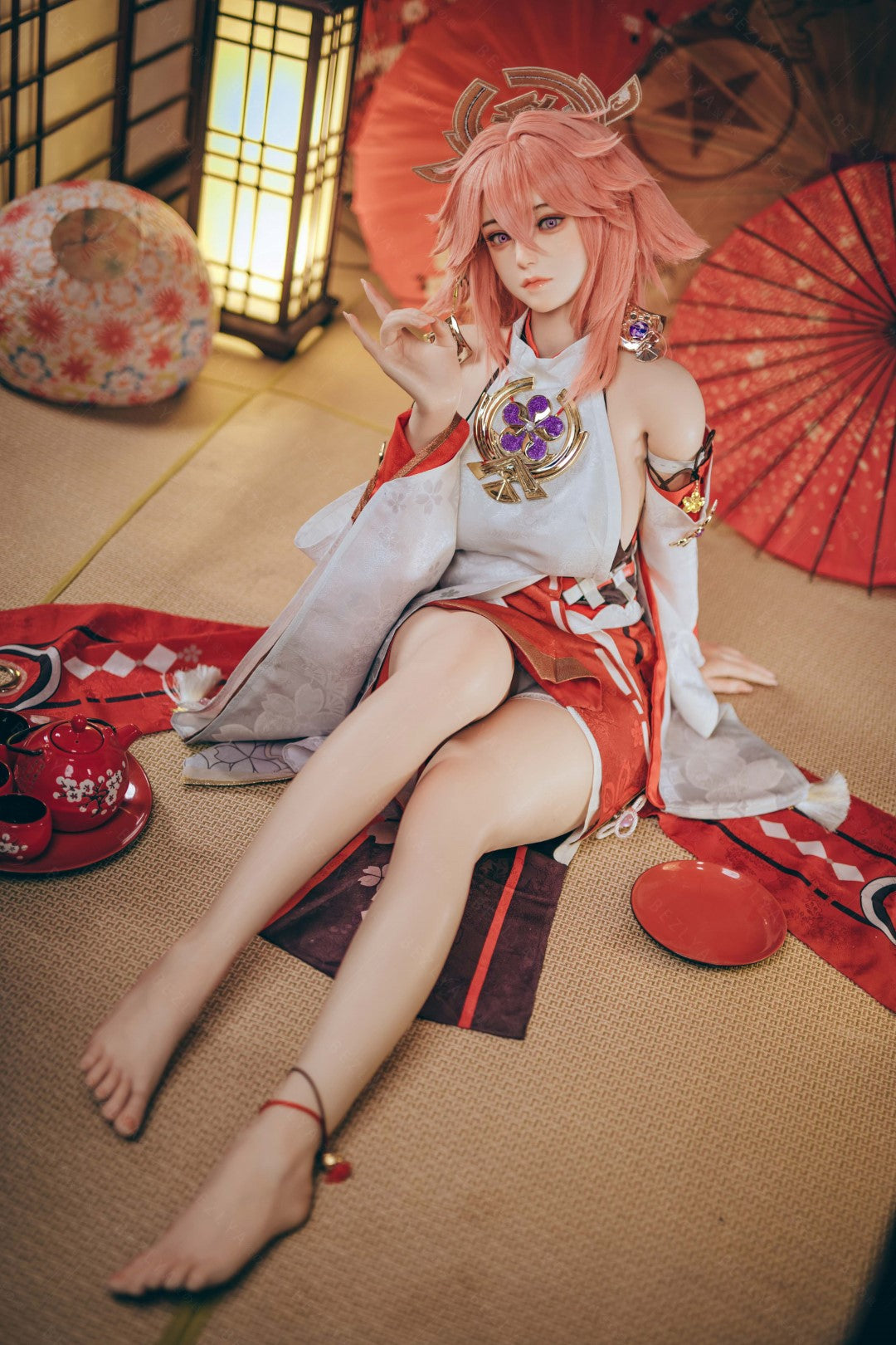 Yae Miko sexdukke (Bezlya Doll 155cm e-cup 2.2CF silikon)