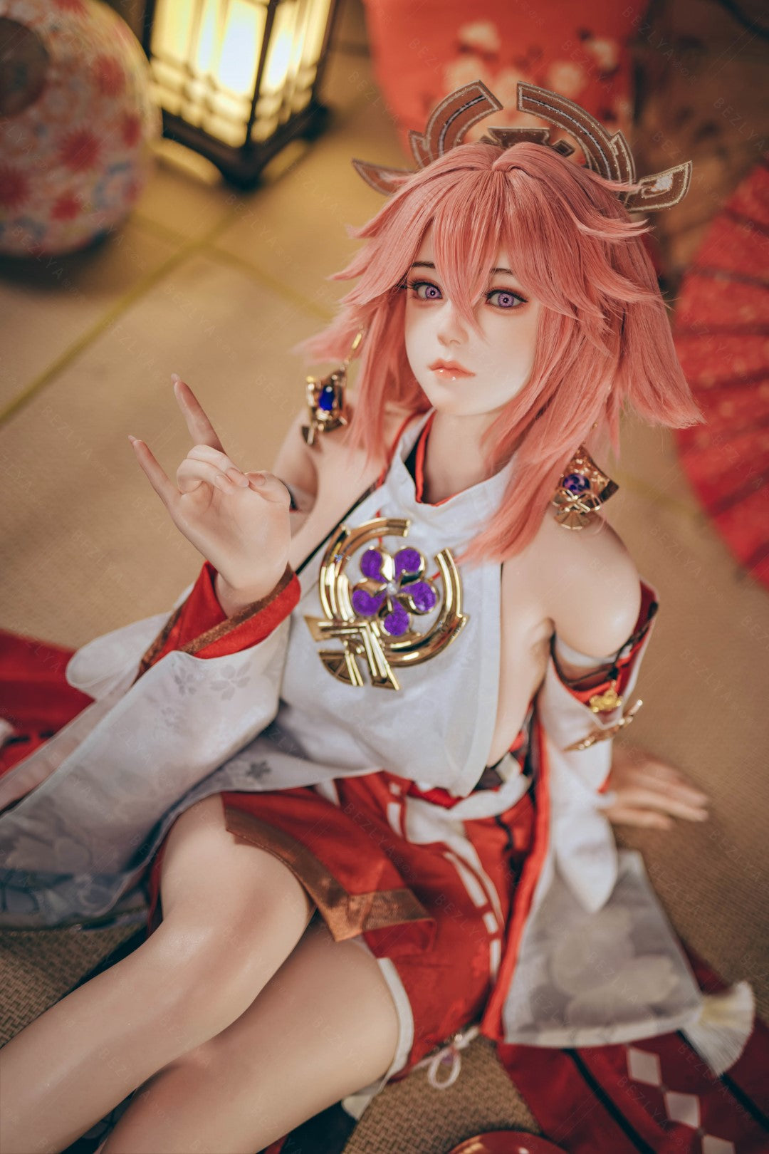 Yae Miko sexdukke (Bezlya Doll 155cm e-cup 2.2CF silikon)