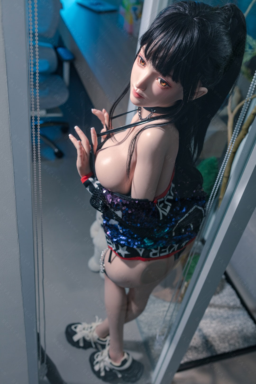 Paeonia sexdukke (Bezlya Doll 145 cm F-cup 2.2CF silikon)