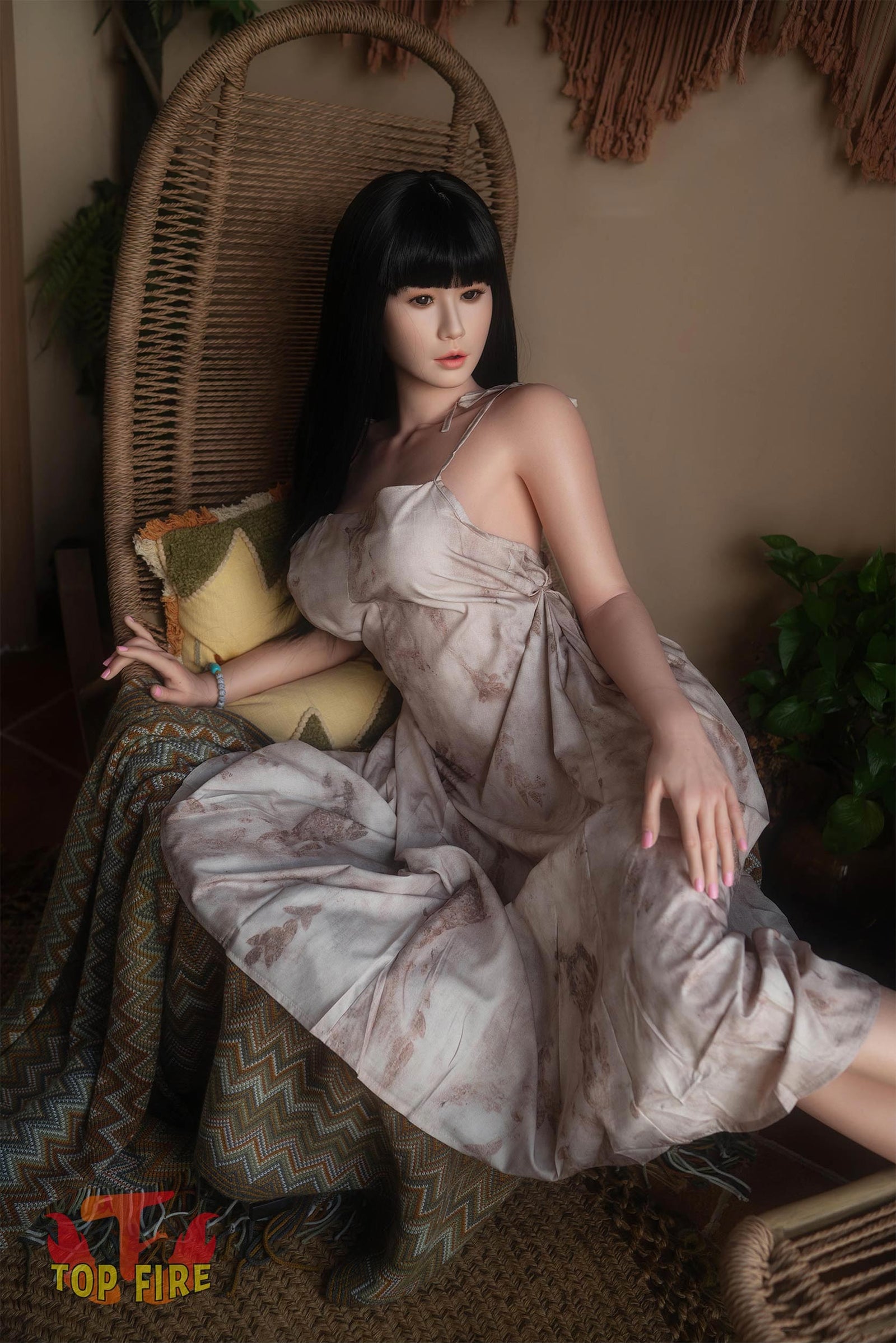 Rose sexdukke (Top Fire Doll 158 cm D-cup T30 silikon)