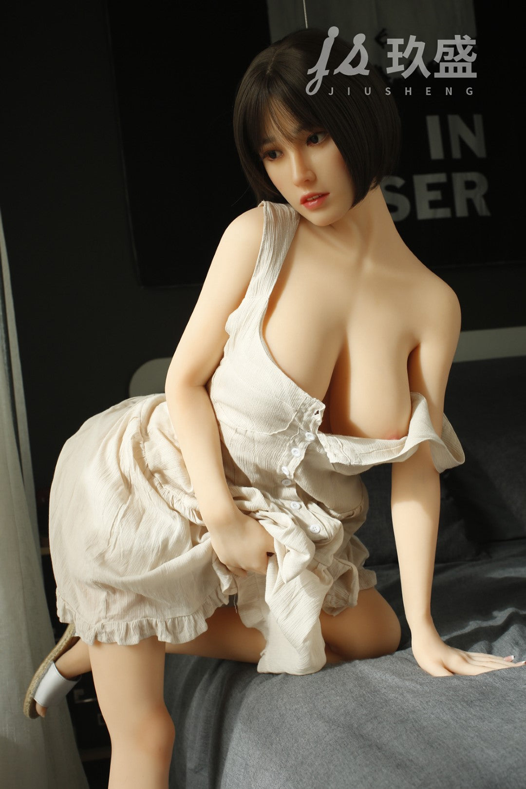 Nicole sexdukke (Jiuseng 150cm d-cup #4 TPE+silikon)