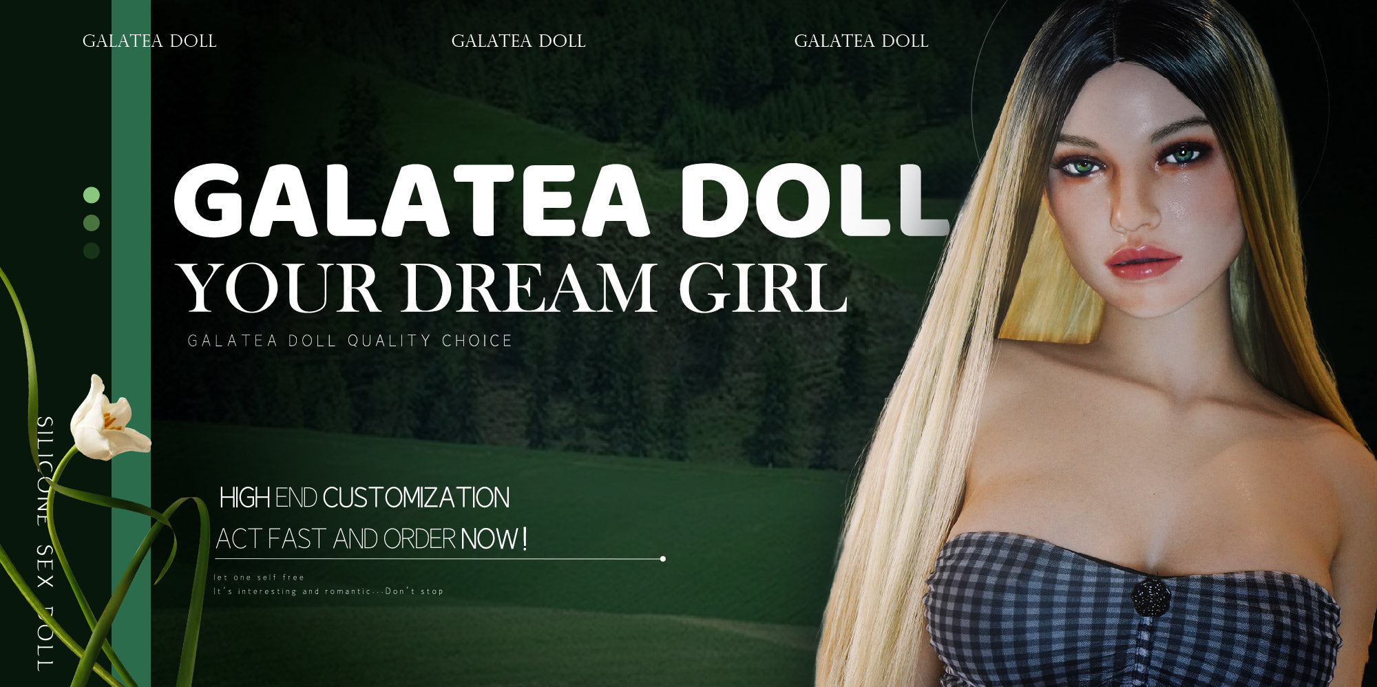 Elita sexdukke (Galatea Doll 163cm d-cup #197 silikon)