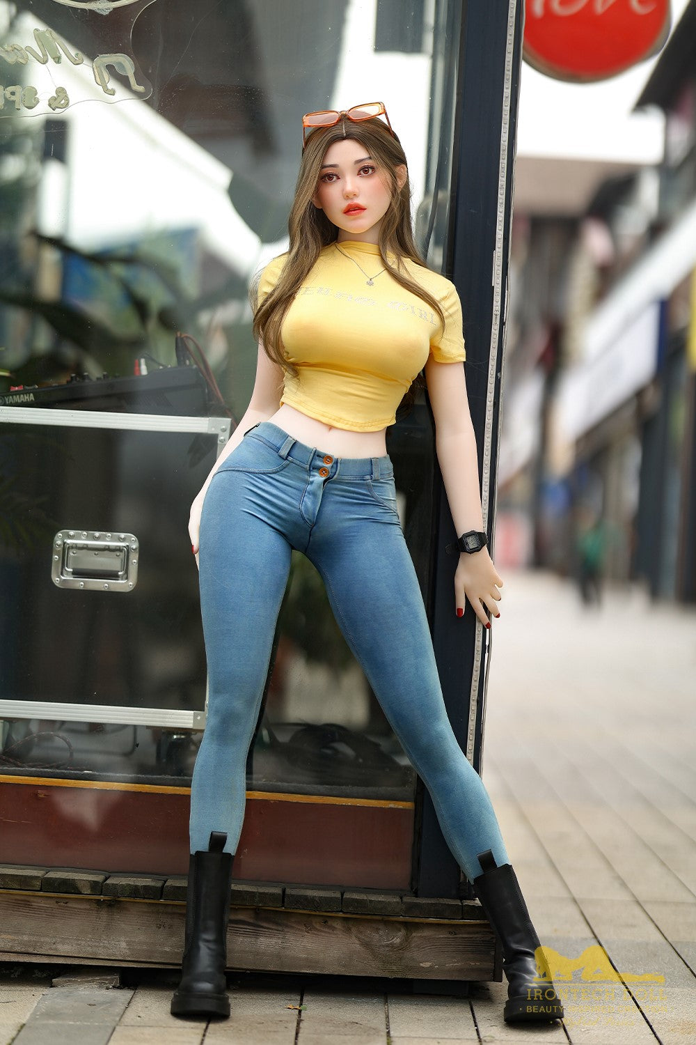 Eileen sexdukke (Irontech Doll 159cm g-cup S40 TPE+silikon)