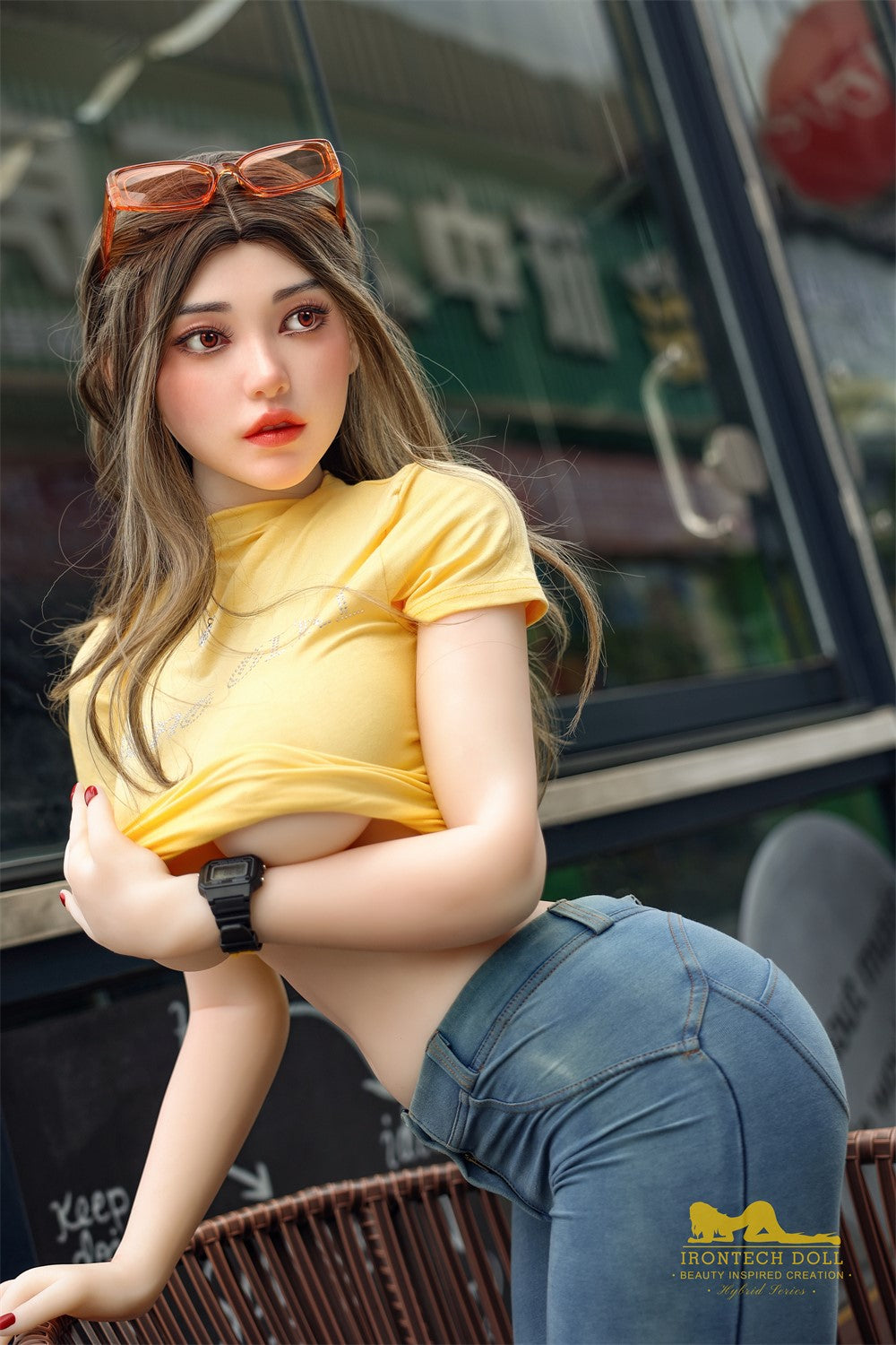 Eileen sexdukke (Irontech Doll 159cm g-cup S40 TPE+silikon)