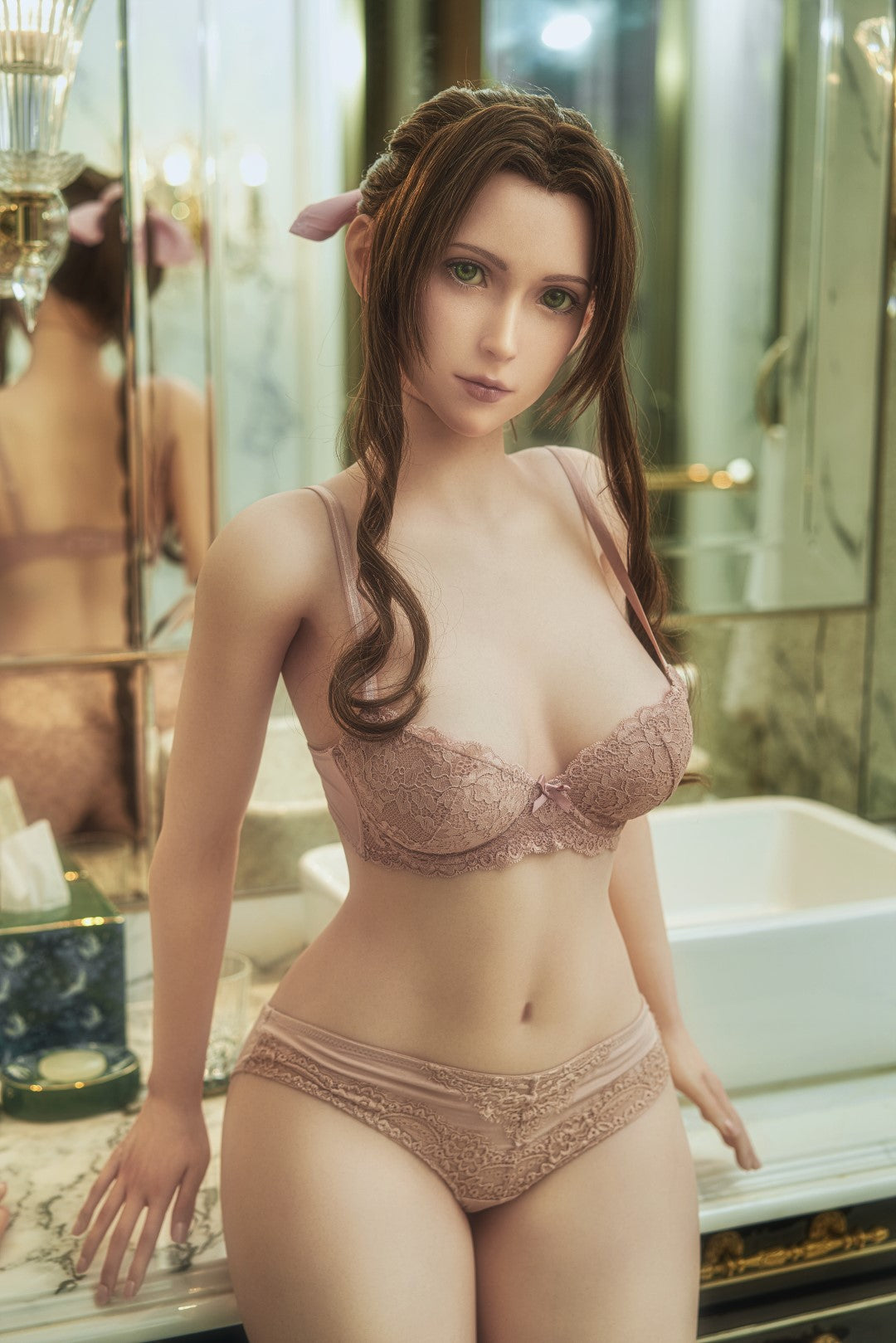Aerith sexdukke (Game Lady 167 cm D-cup nr.04 silikon)