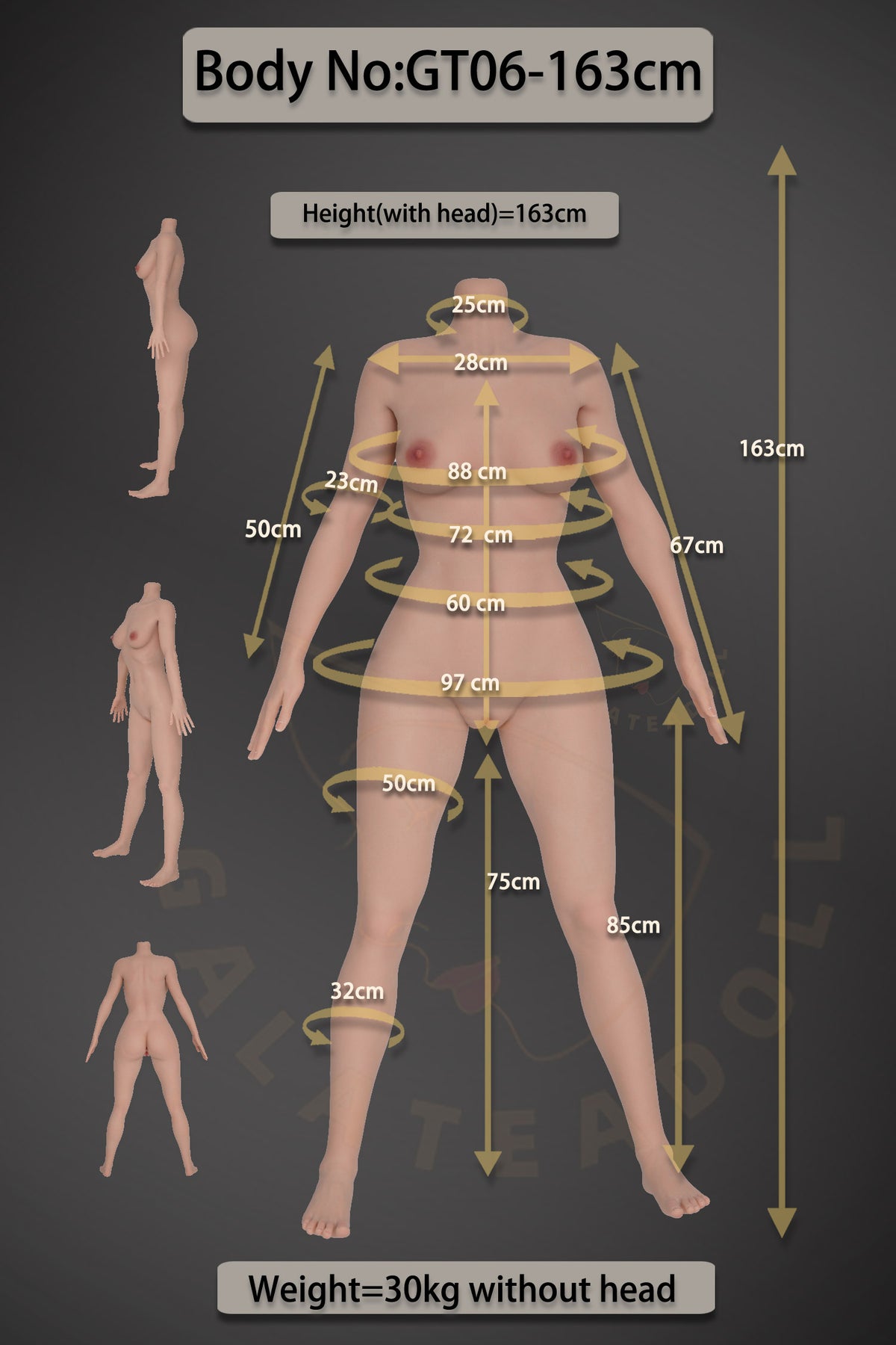 Amanda sexdukke (Galatea Doll 163 cm D-cup #135 Silikon)