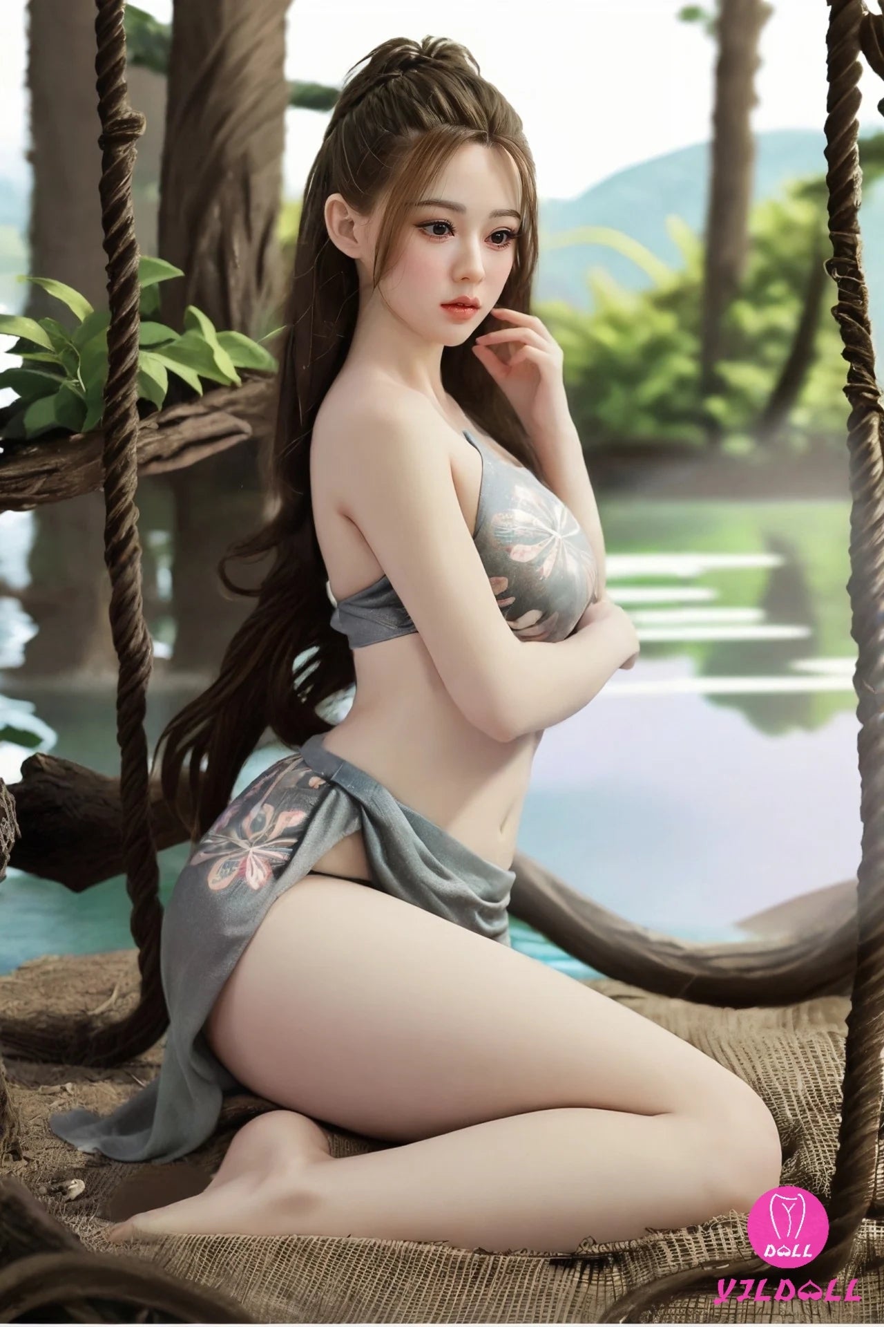 Elliott sexdukke (YJL Doll 168 cm E-cup #402 TPE+Silicon)