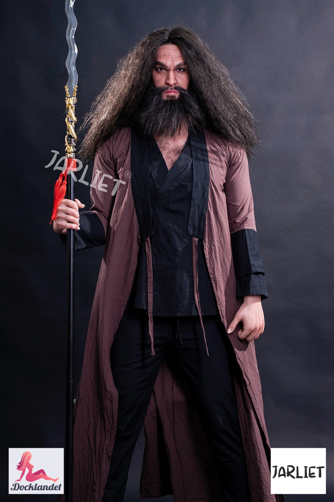 mannlig sexdukke Zhang Fei fra Jarliet - 193 cm realistisk dukke med muskelkropp