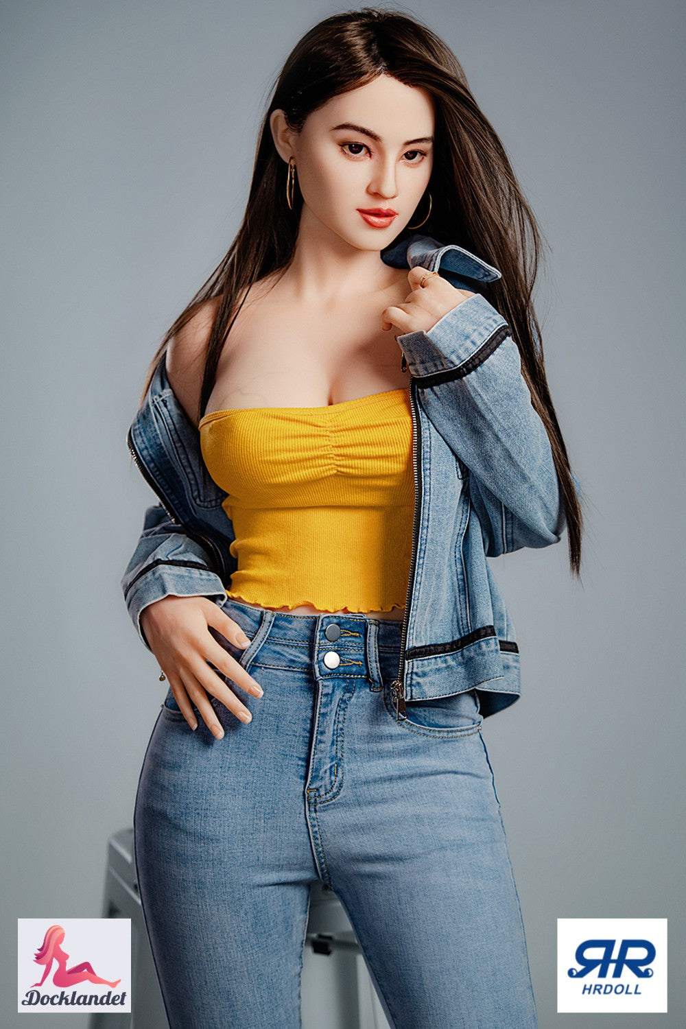 Krystall sexdukke (HRDoll 165 cm C-cup #R13 silikon)