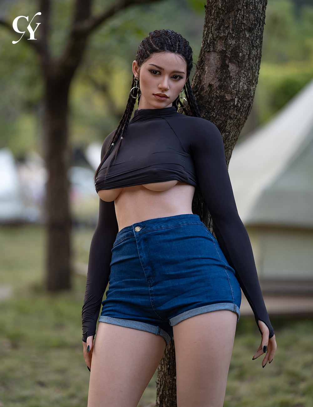 Amber sexdukke (TOP CYDOLL 170 cm D-cup TPE+silikon)