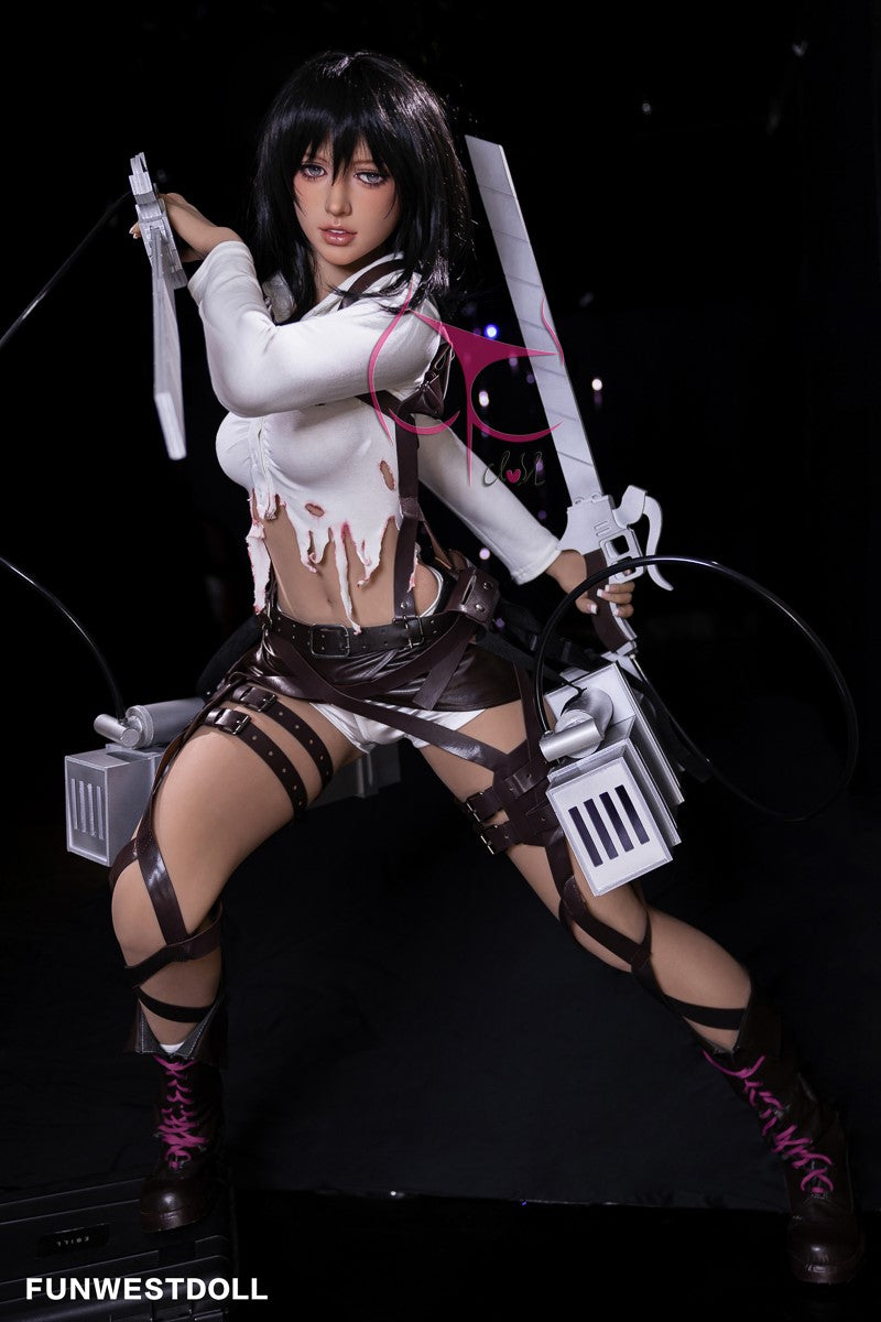 Mikasa Chloe sexdukke (FunWest Doll 159cm a-cup #035 TPE)