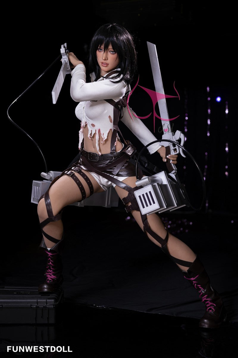Mikasa Chloe sexdukke (FunWest Doll 159cm a-cup #035 TPE)