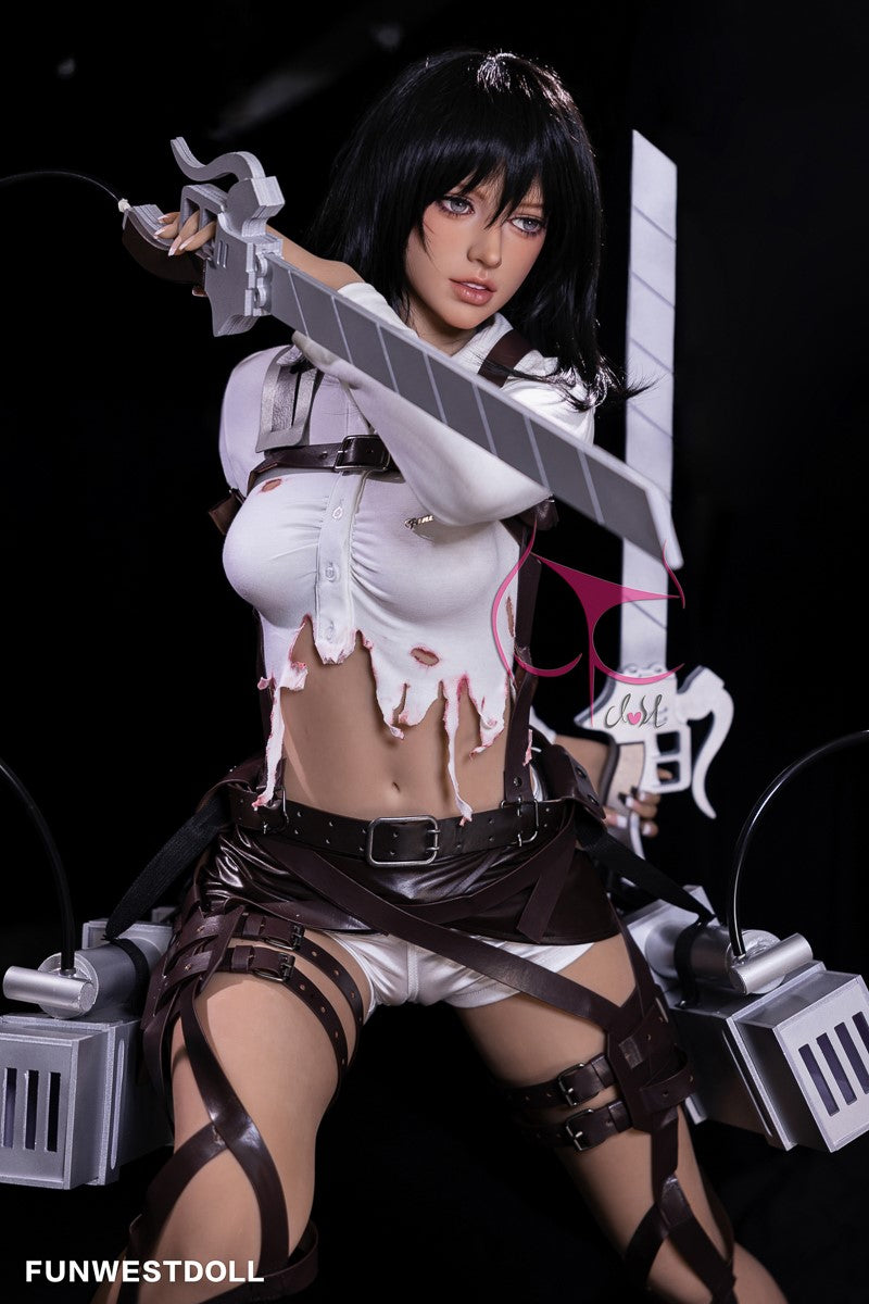 Mikasa Chloe sexdukke (FunWest Doll 159cm a-cup #035 TPE)
