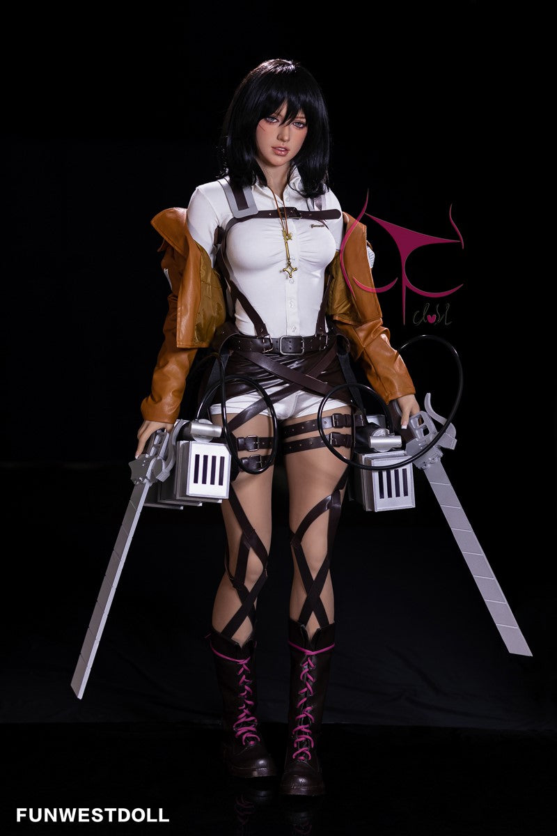 Mikasa Chloe sexdukke (FunWest Doll 159cm a-cup #035 TPE)