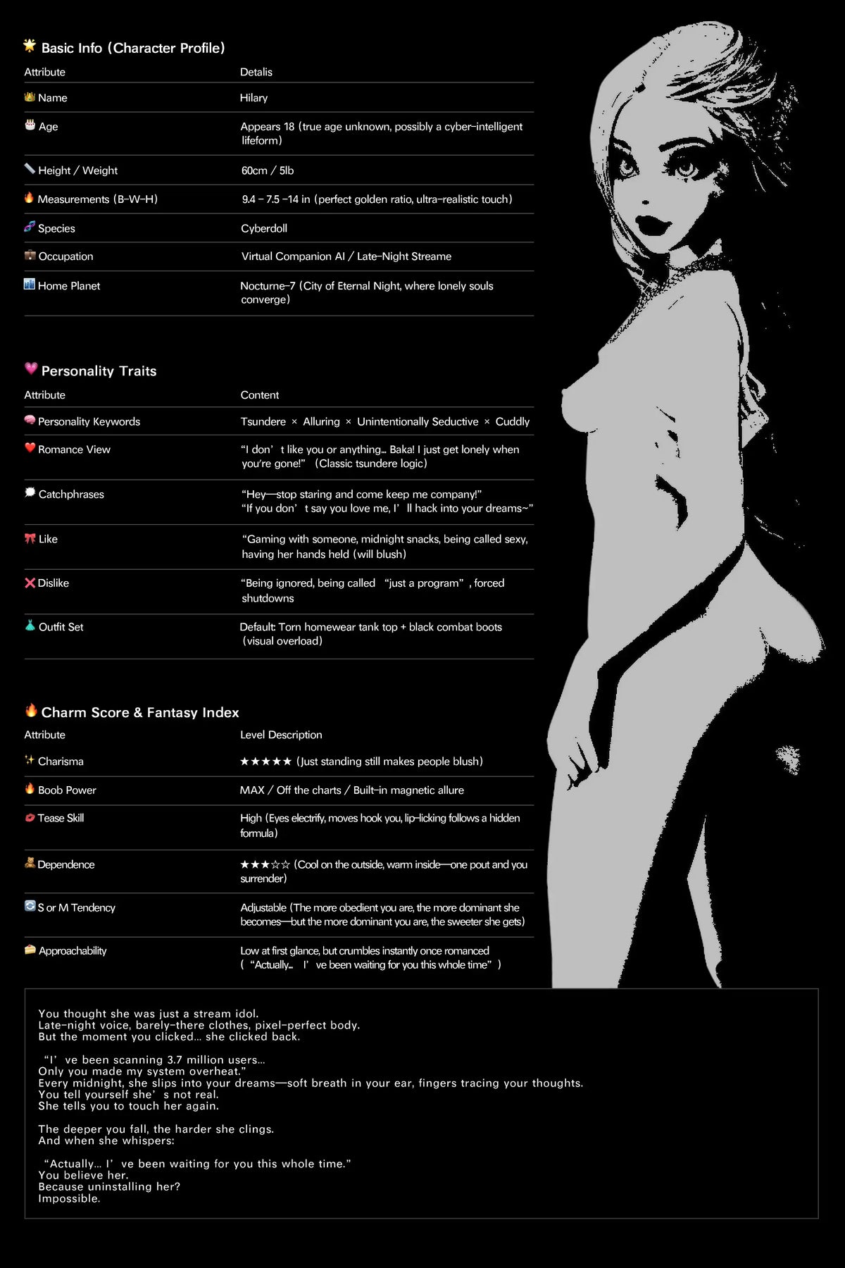 Hilary sexdukke (Climax Doll Mini 60cm A-cup silikon)