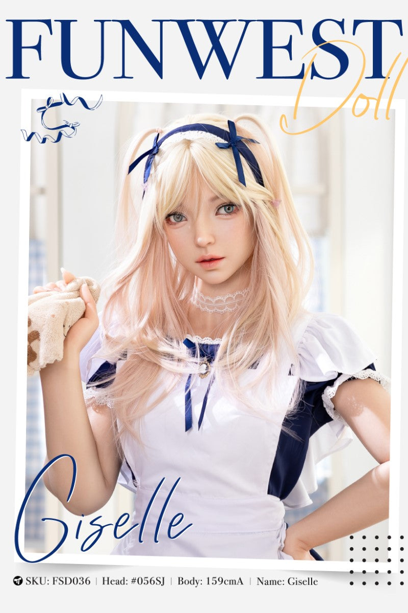 Giselle sexdukke (FunWest Doll 159 cm A-cup #056SJ silikon)
