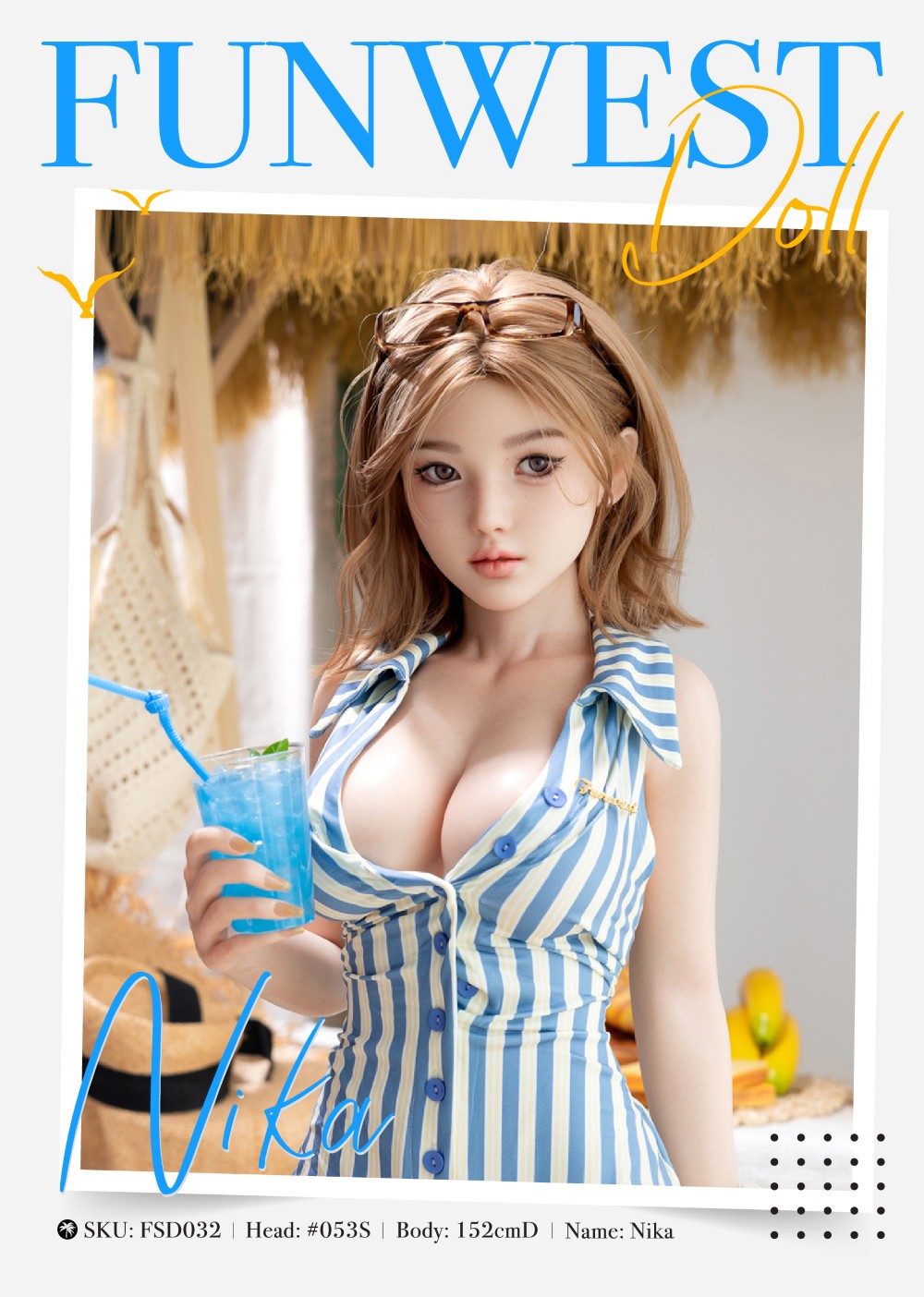 Nika Sex doll (FunWest Doll 152cm D-cup #053S RST silicone)