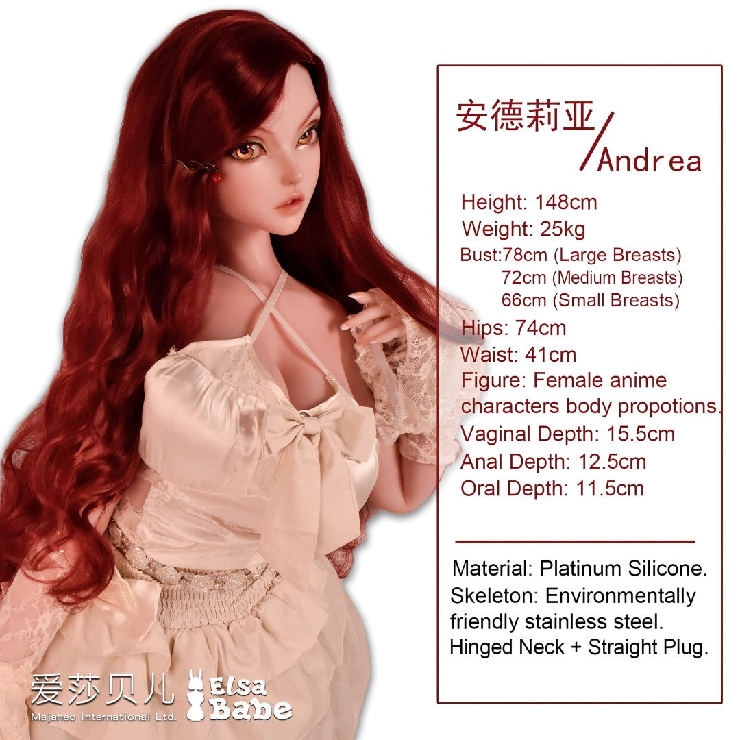 Andrea Cooper sexdukke (Elsa Babe 148cm DHR010 silikon)