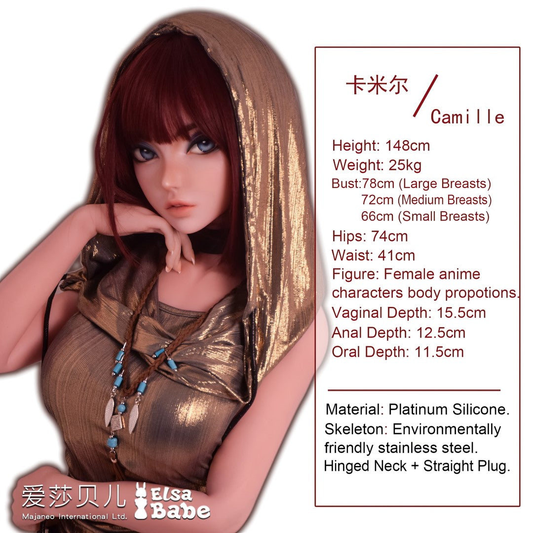 Camille Baker sexdukke (Elsa Babe 148cm DHR011 silikon)
