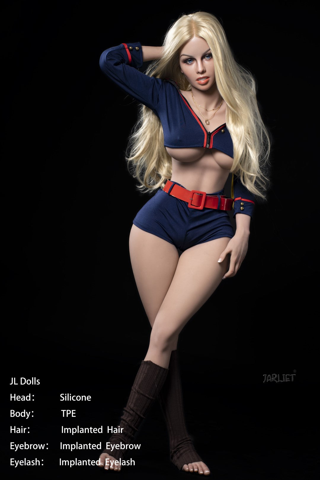 Blanche sexdukke (Jarliet 148 cm E-cup TPE+silikon)