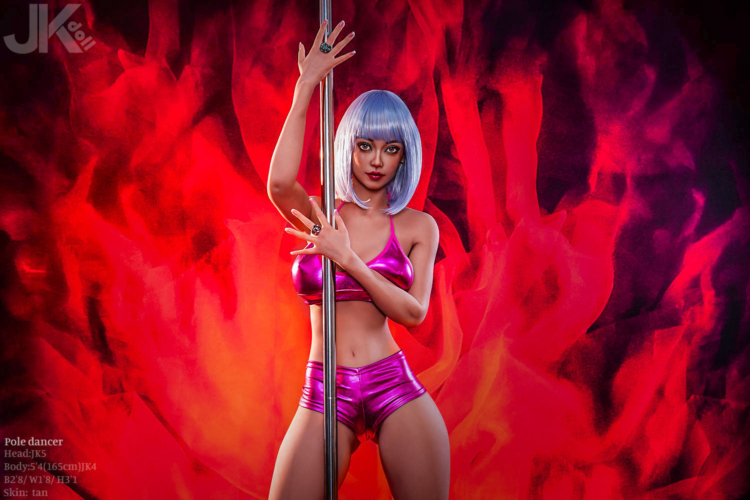 Pole Dancer sexdukke (JK-Doll 165cm d-cup JK5 TPE)