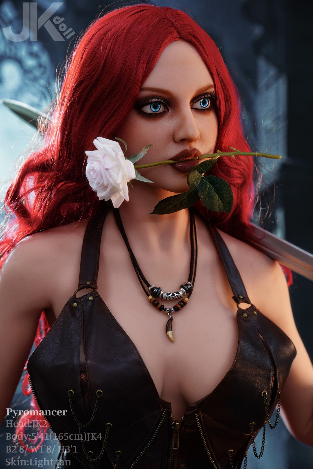 Pyromantikk sexdukke (JK-Doll 165 cm D-cup JK2 TPE)