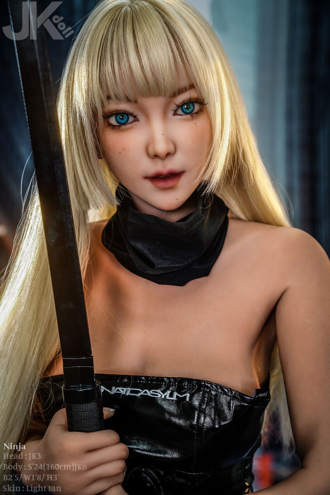 Ninja sexdukke (JK-Doll 160cm d-cup JK3 TPE)