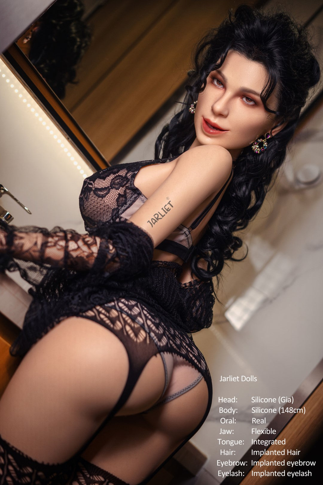 Gia sexdukke (Jarliet 148 cm E-cup silikon)