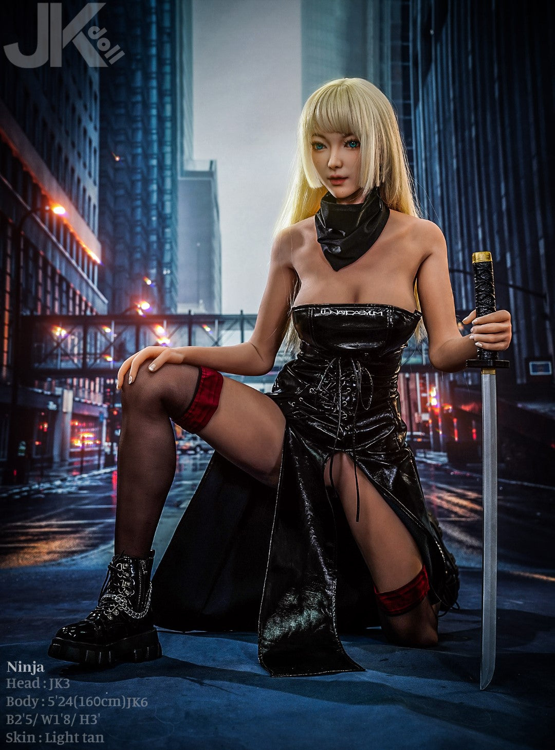 Ninja sexdukke (JK-Doll 160cm d-cup JK3 TPE)